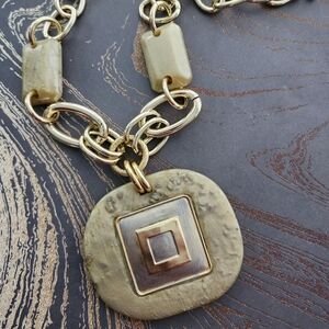Vintage Chunky Geometric Necklace